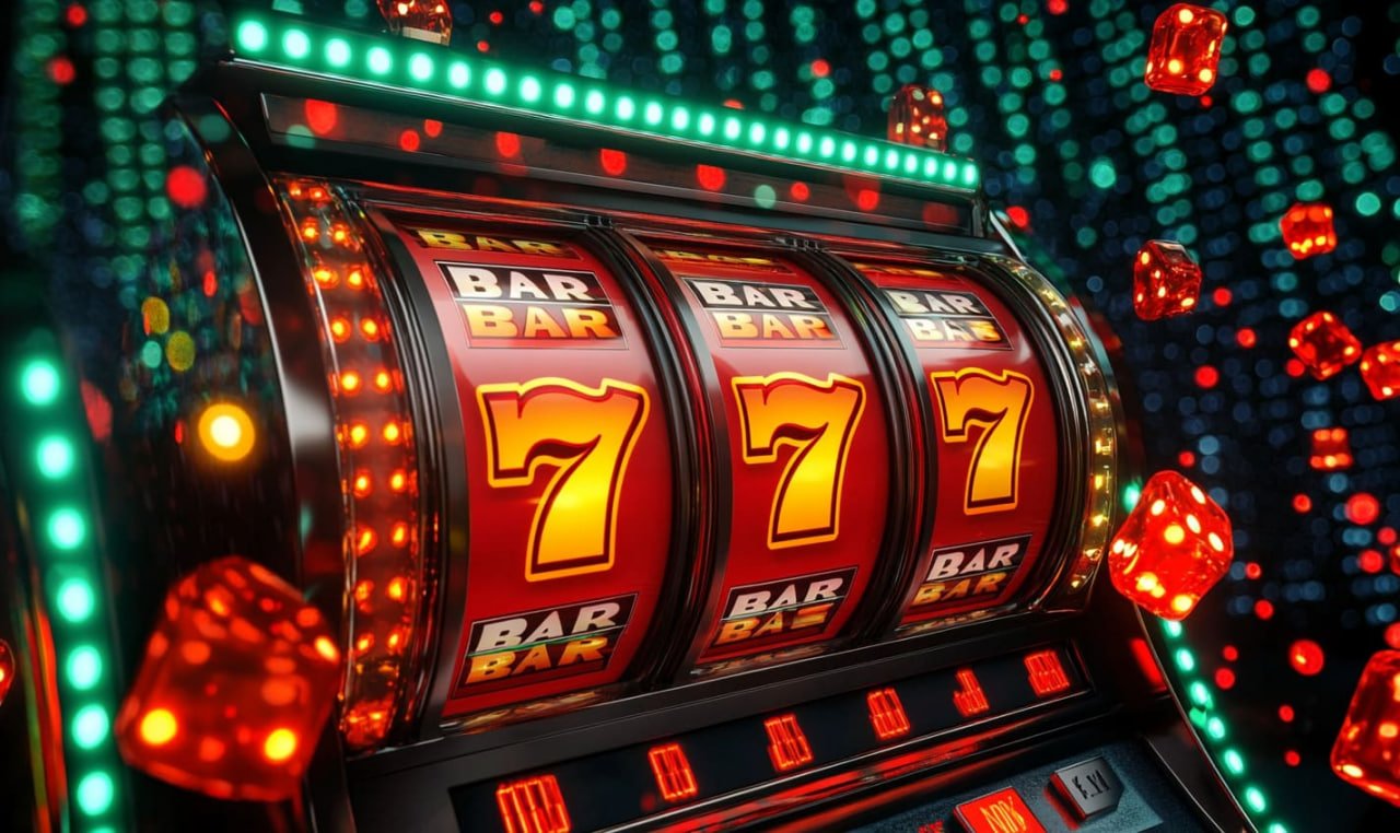 Antarmuka Jewels of Prosperity menampilkan grid simbol permata dan kontrol taruhan
